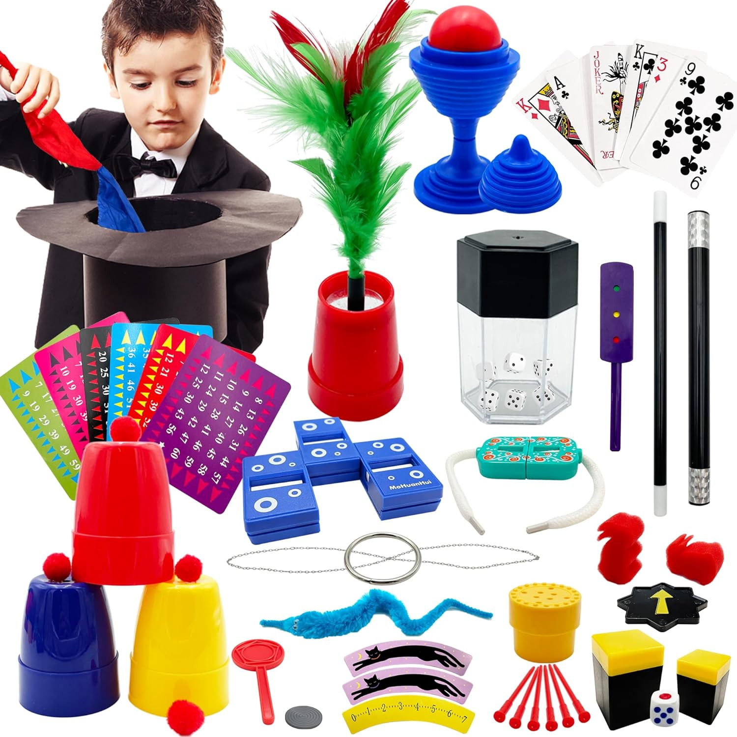 Magic Kits Magic Tricks Set for Boys and Girls to Perform for Birthday Gifts