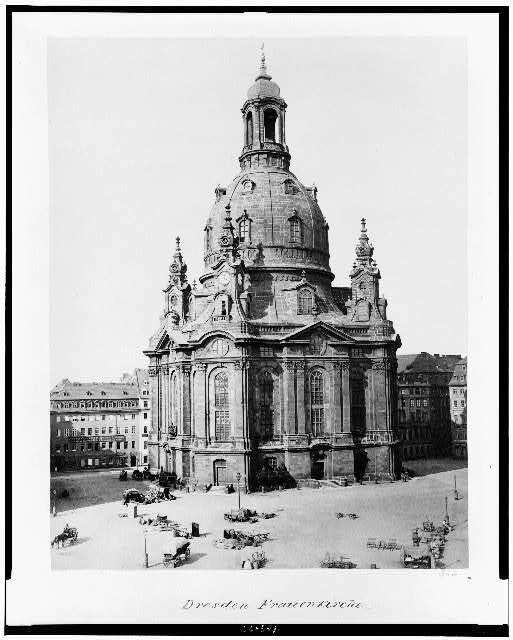 Photo:Dresden. Frauenkirche,Germany, 1860\'s,church