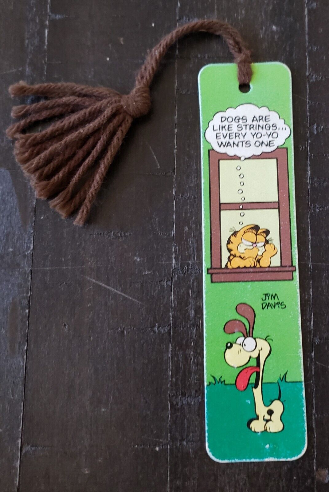 Vintage RARE 1978 Garfield And Odie Bookmark
