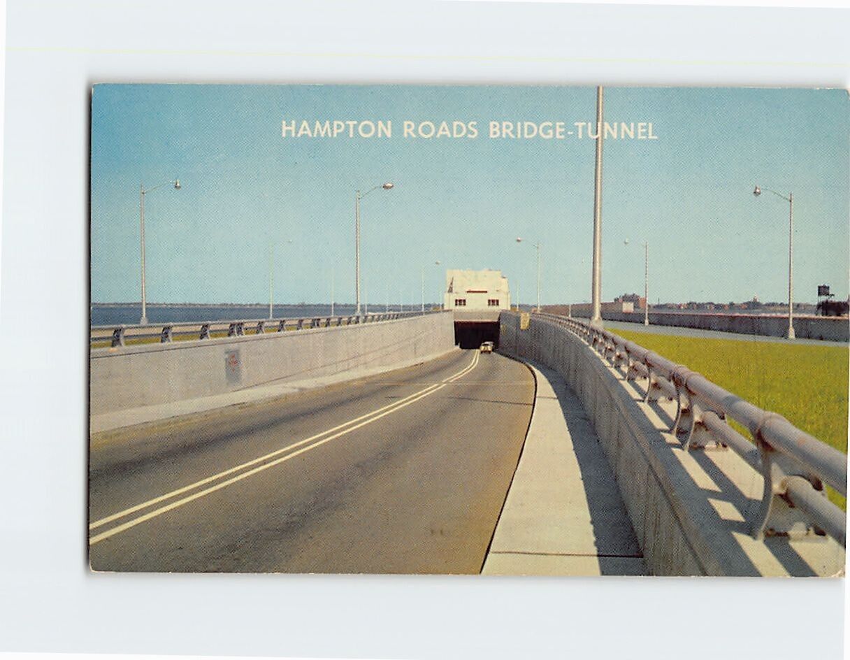 Postcard Hampton Roads Bridge Tunnel Hampton Virginia USA