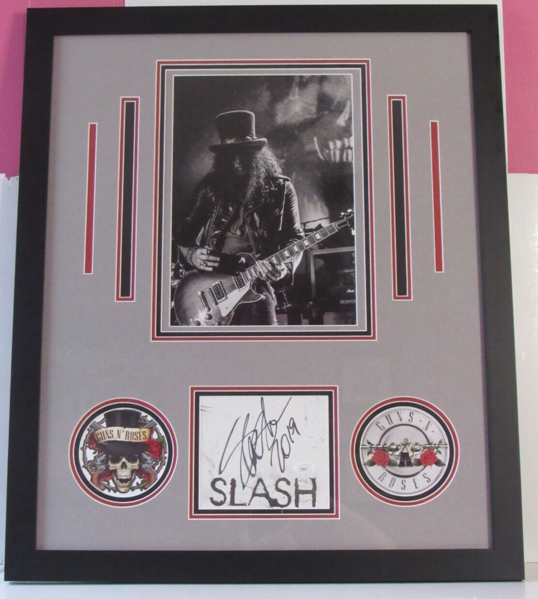 Slash Hand Signed Autographed Custom Framed Display 26 x 22 JSA COA Guns N Roses