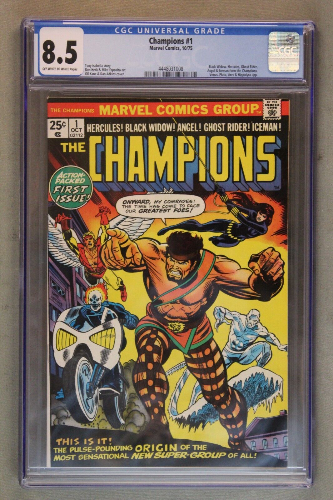 The Champions #1 ~ 10/1975 ~ CGC Graded at 8.5 with Off-White to White Pages