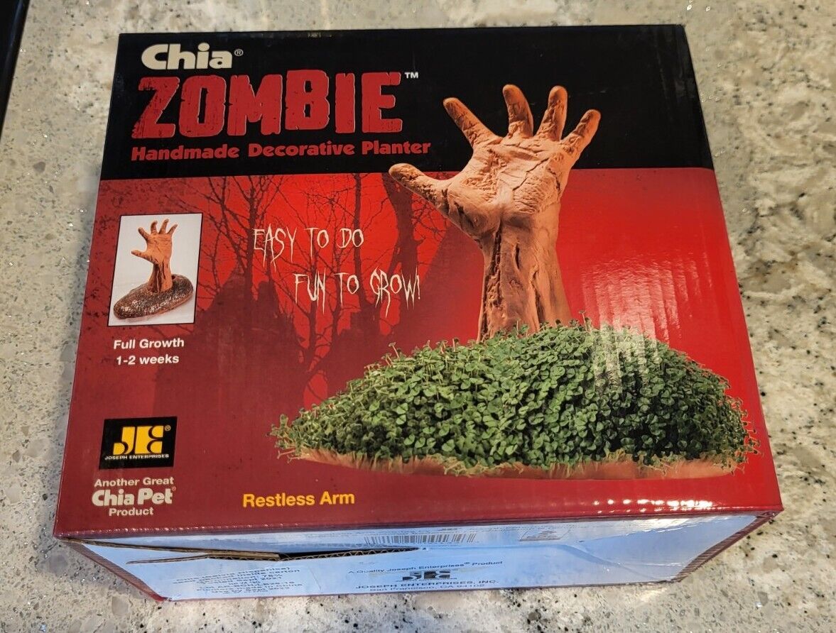 New Chia Pet Zombie Restless Arm Handmade Decorative Planter 