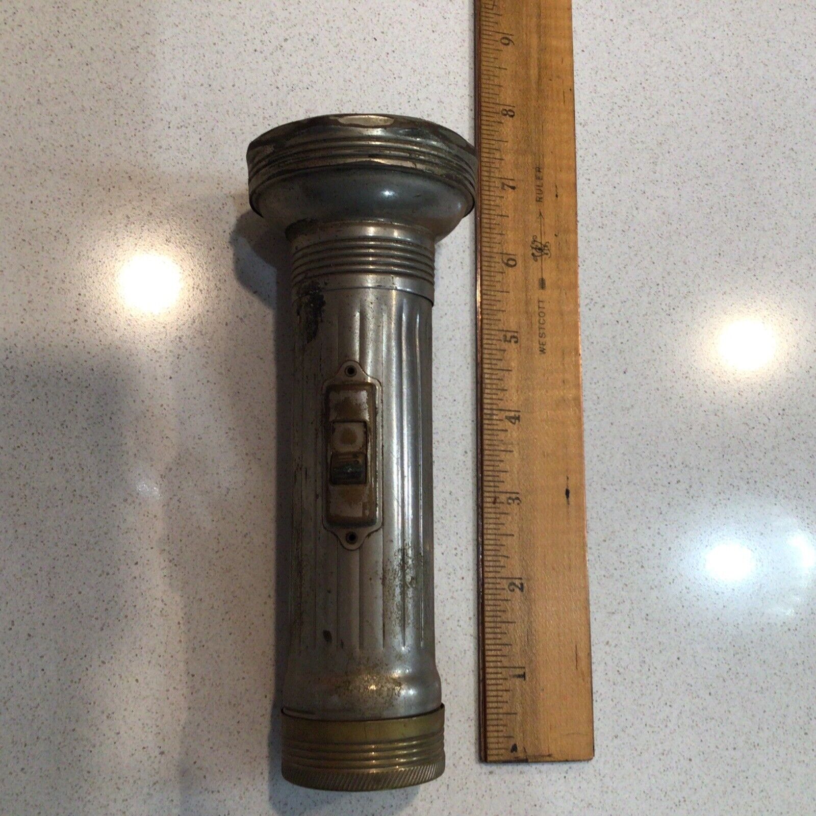 Antique Franco Patented Sept. 27 1910 Metal Flashlight