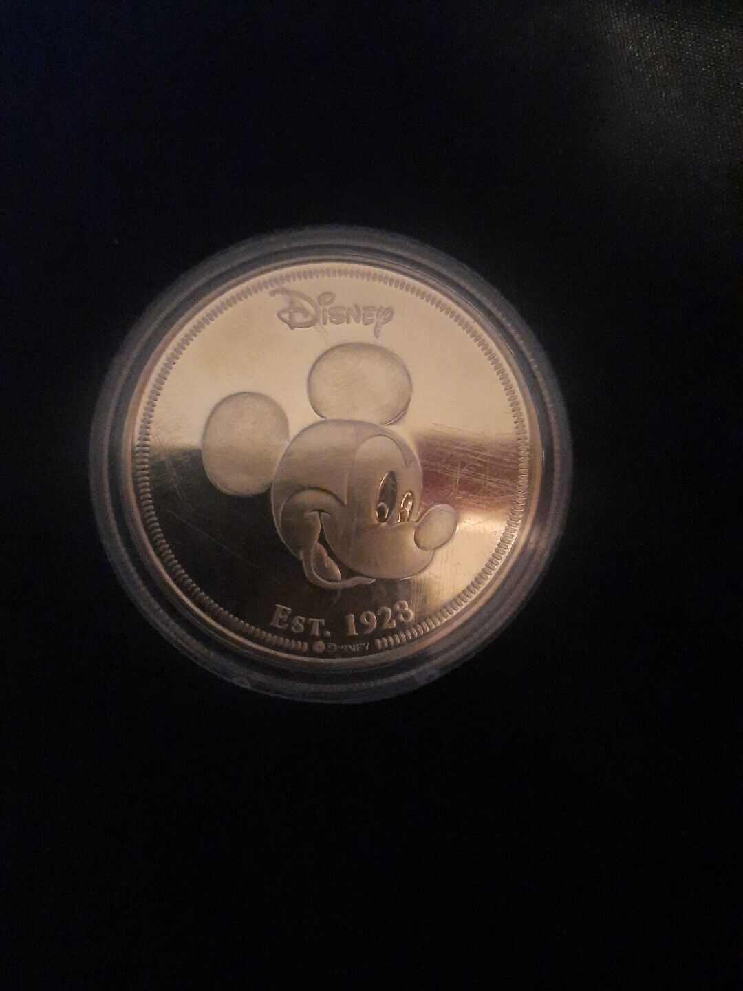 Disney 1928 Gold Coin (Rare In Case)