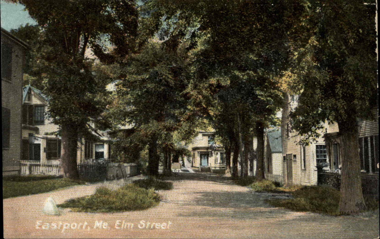 Eastport Maine ME Street Scene c1910s Postcard