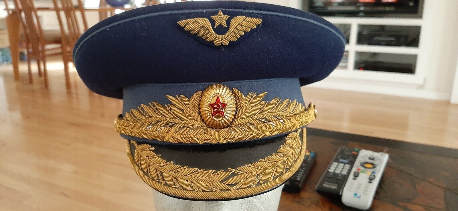 Soviet Air Force Generals Parade Visor Hat - Late 1950'