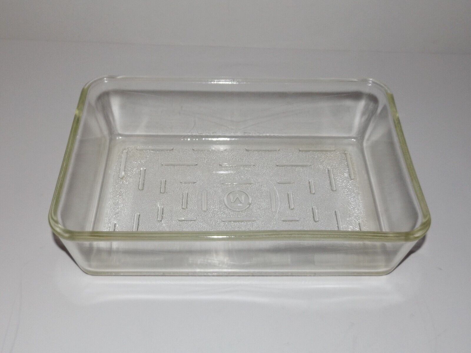 Vintage Westinghouse Clear Glass Refrigerator Baking Dish 10\