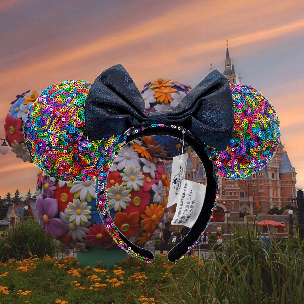 Tokyo Disney* Minnie Spangles Colorful Headband Ears Disney-Japan