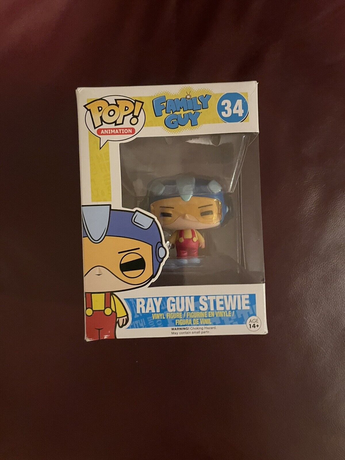Funko Pop Family Guy Ray Gun Stewie #34 VAULTED Figure W/Protector.