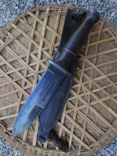 USA Made Custom Handmade American Combat/Utility Knife (Bayonet Point)