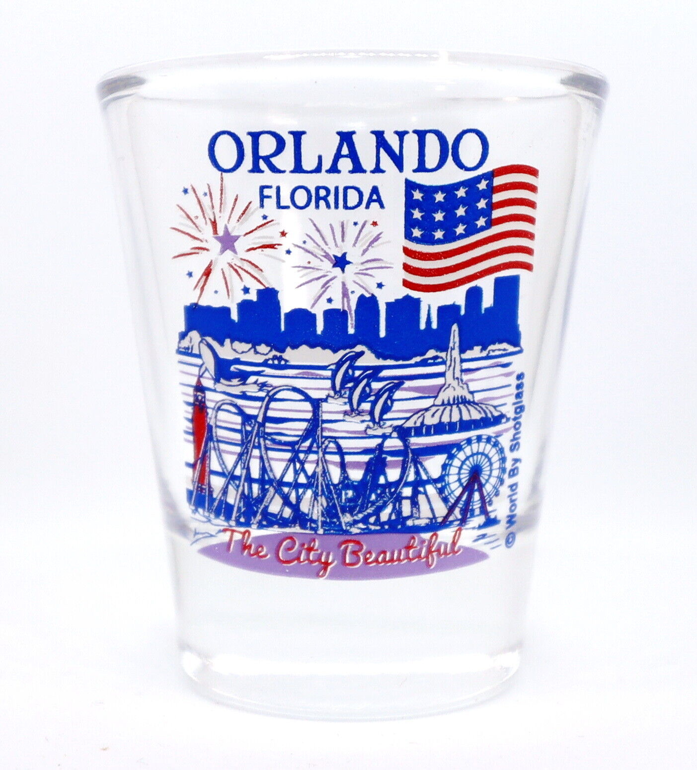 ORLANDO FLORIDA GREAT AMERICAN CITIES COLLECTION SHOT GLASS SHOTGLASS 