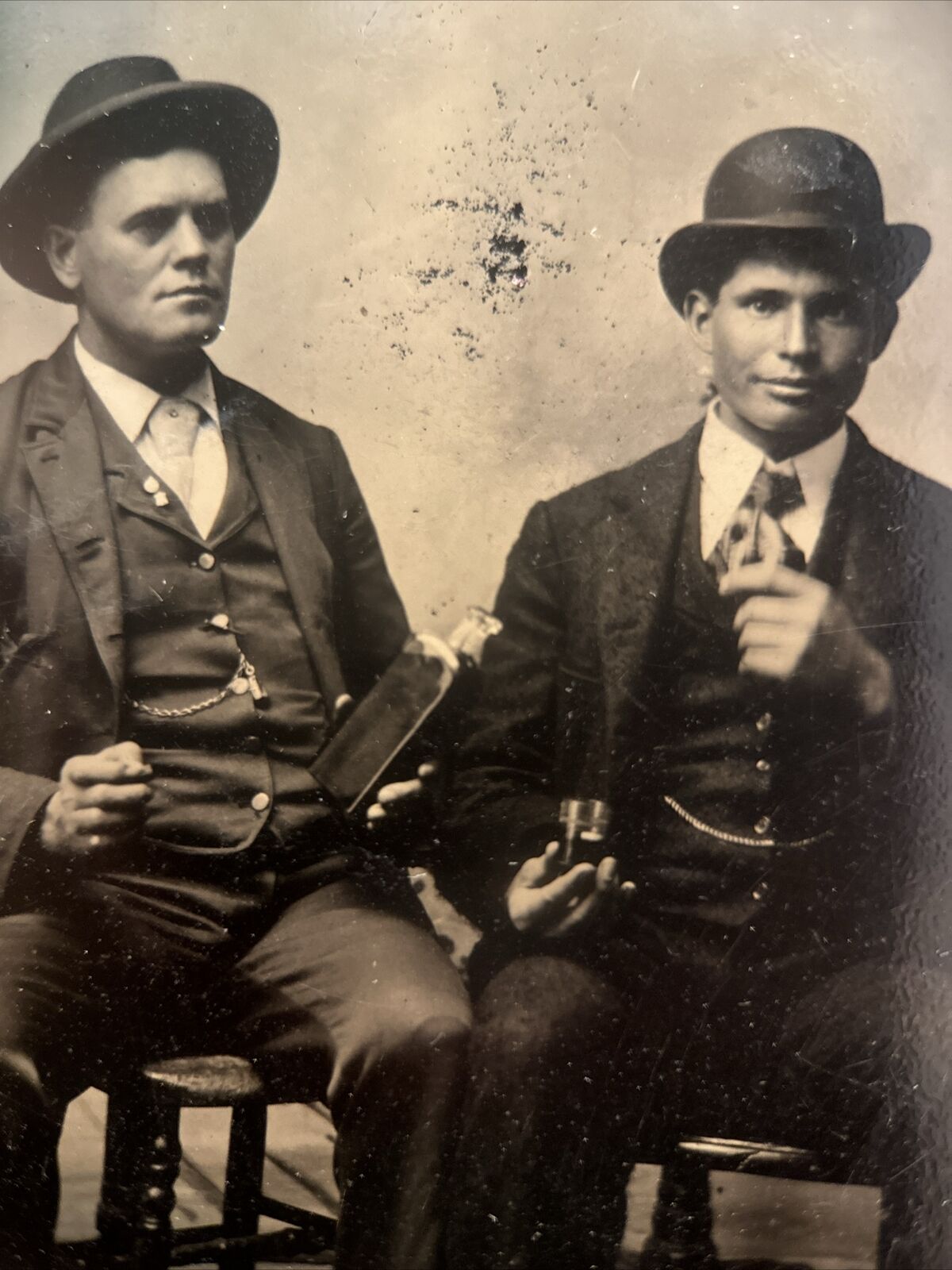 Tintype Photo of Two Civl War Era Gents 1860\'s