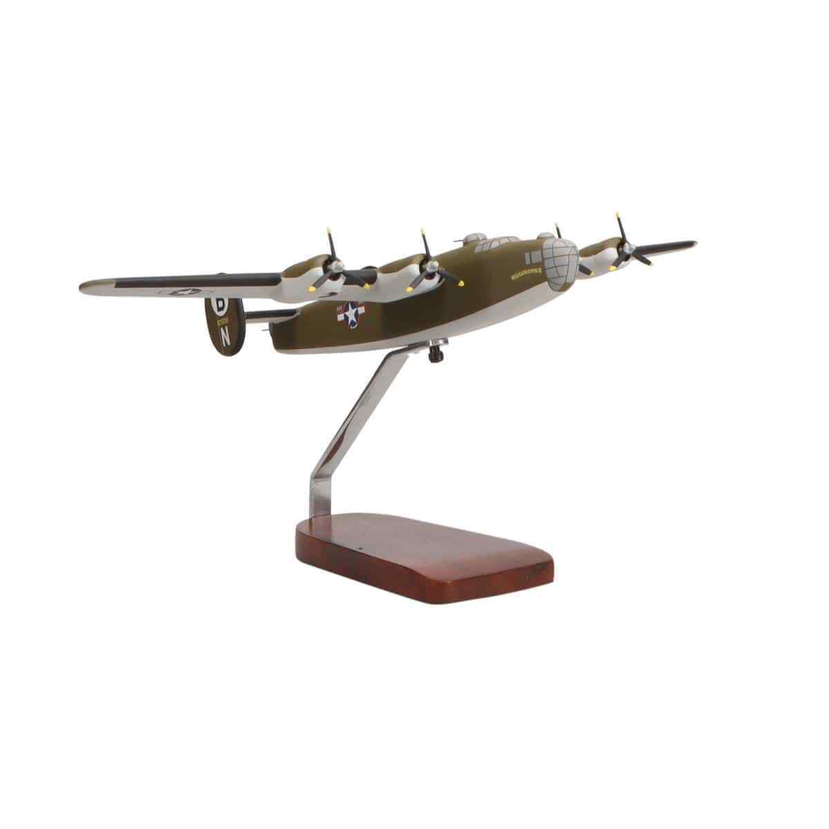 NEW Consolidated B-24D Liberator® (Olive) Large Mahogany Model