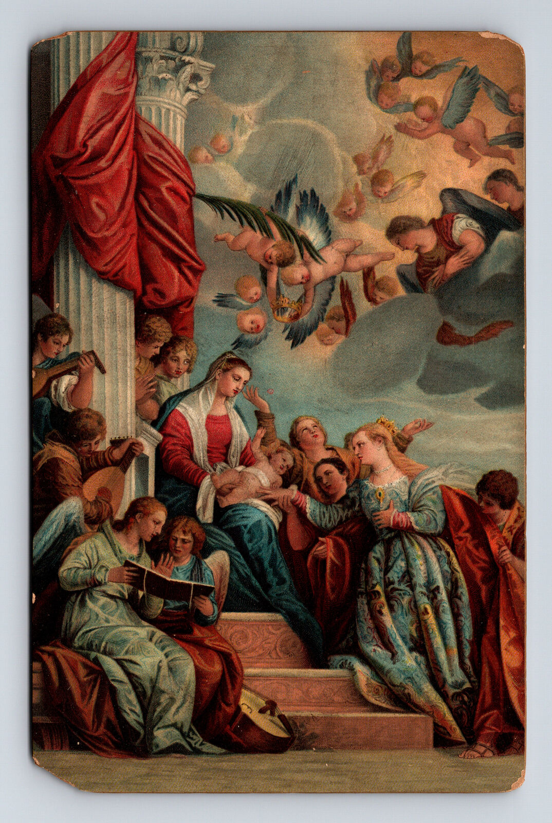 Stengel Mystical Marriage of St Catherine Artist Paolo Veronese 29301 Postcard