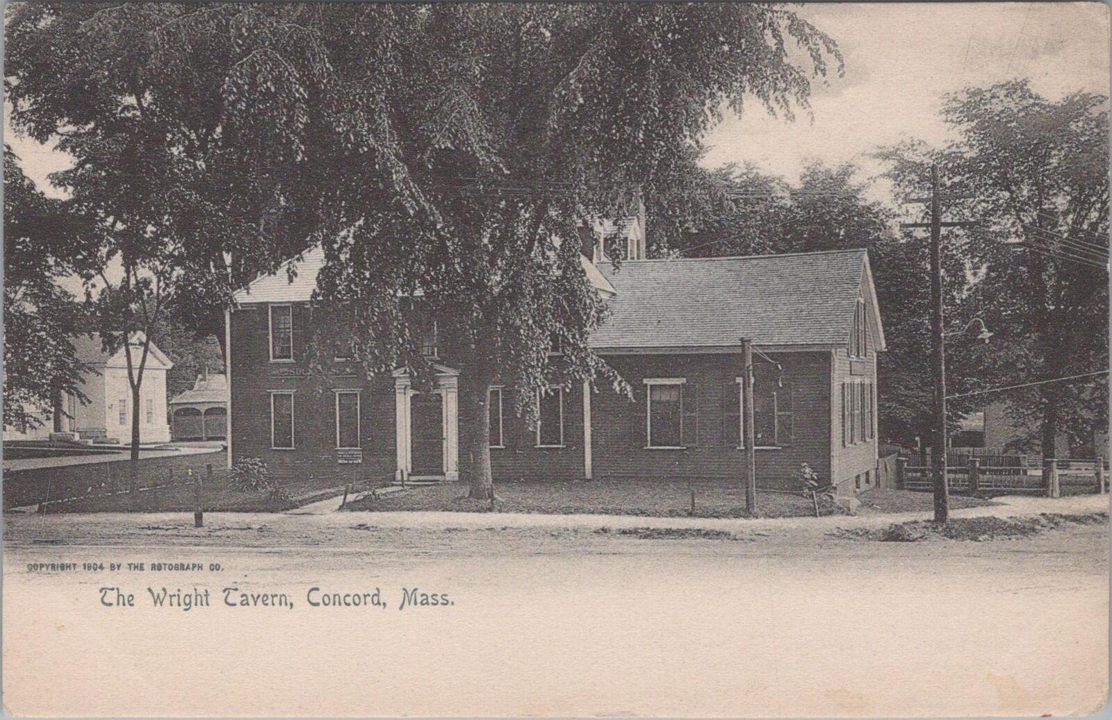 Wright Tavern Concord Massachusetts Postcard