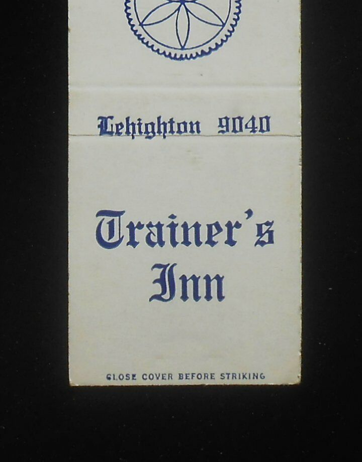 1950s Trainer\'s Inn Phone 9040 Route 209 Hex Sign Lehighton PA Carbon Co MB