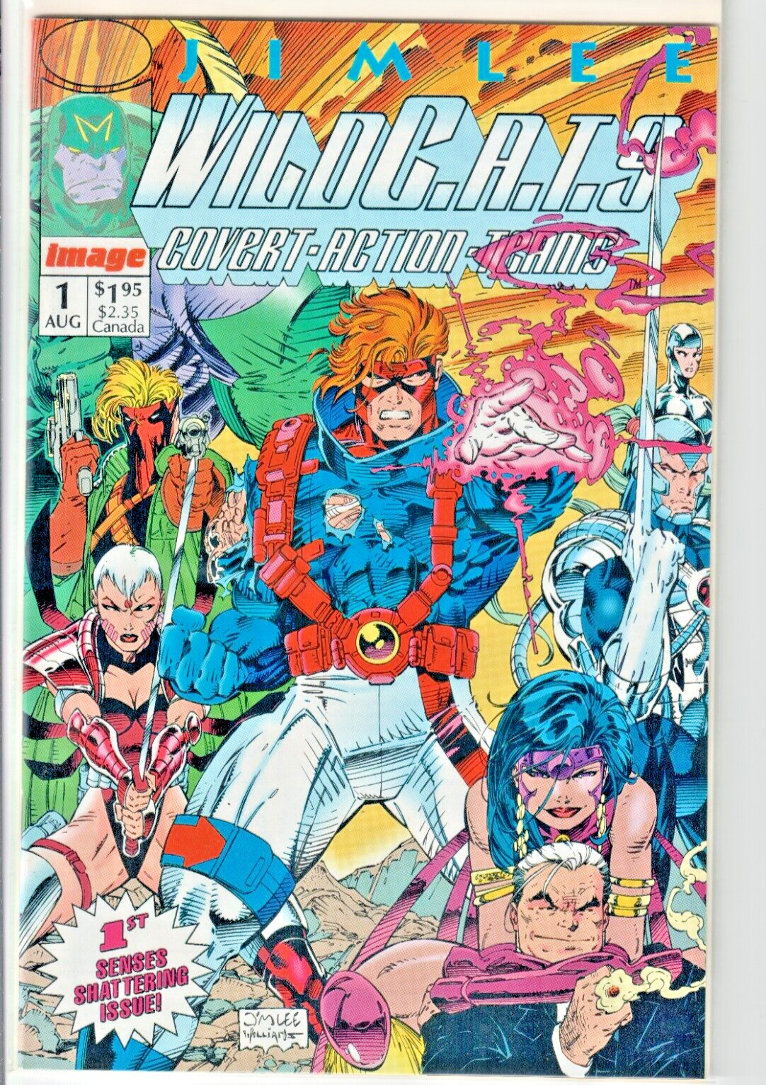 1992 Wildcats Covert Action Teams Comic #1 Jim Lee & Brandon Choi First Print