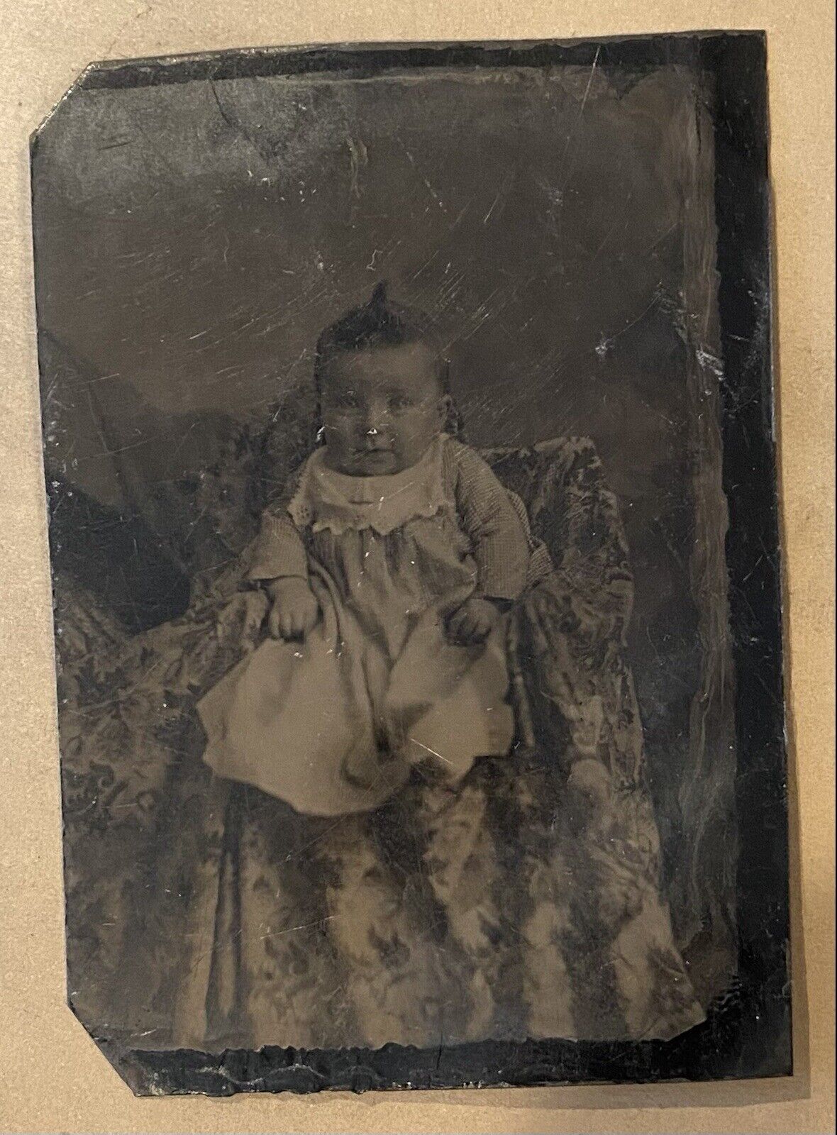collectable daguerreotype Tintype  post mortem Baby Photograph 1800’s