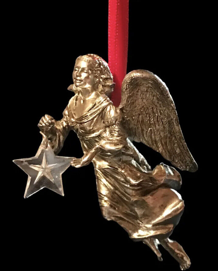 [NEW, VTG] Hallmark Angel Silver Angel 25th Anniversary Ed. Ornament Star