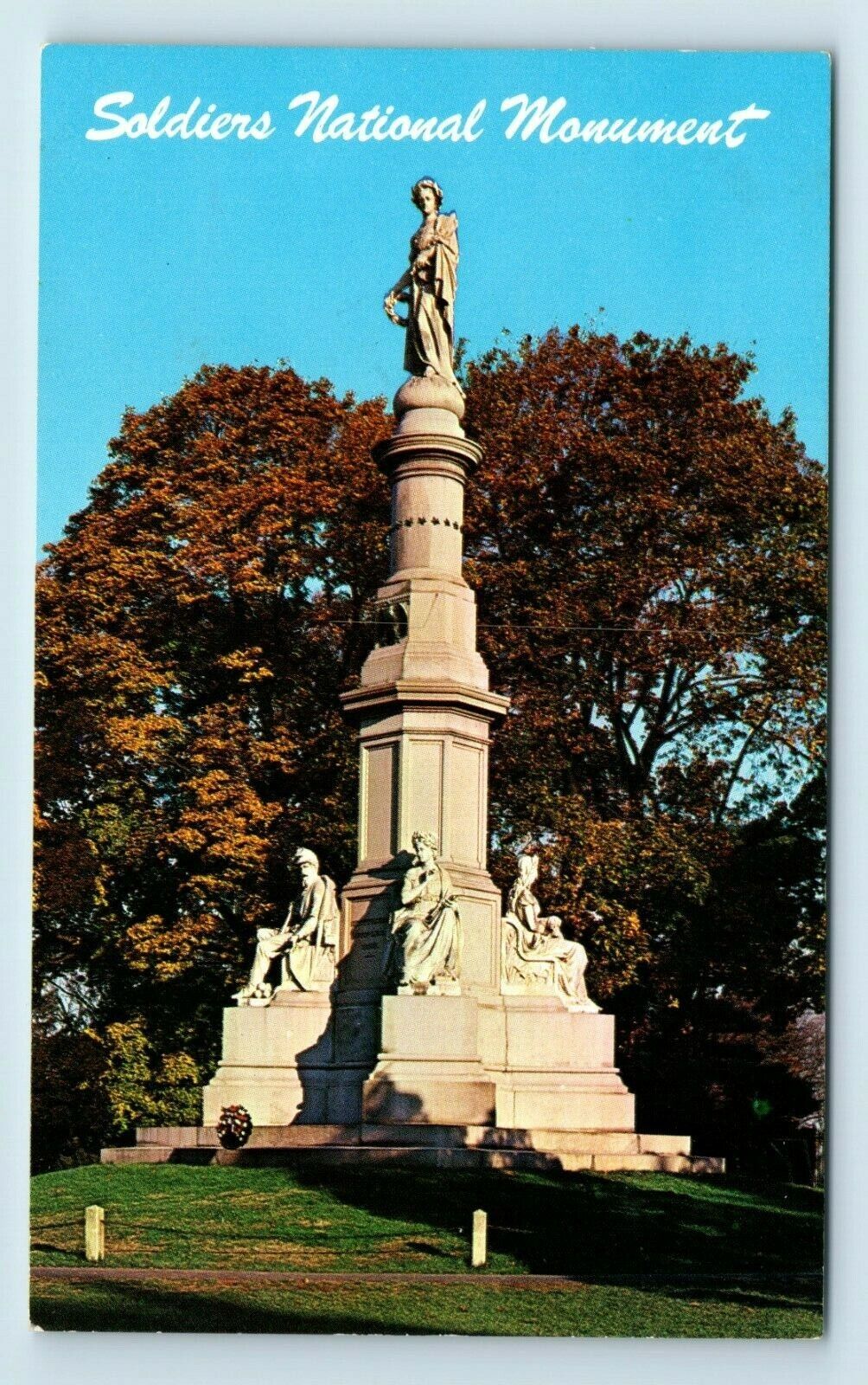 Postcard Soldier\'s National Monument, Gettysburg PA X80