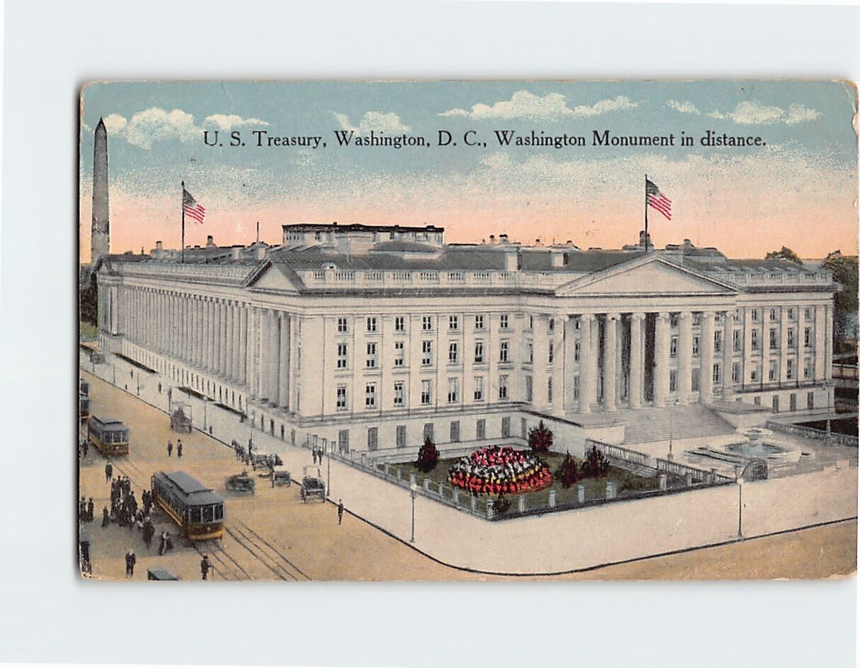 Postcard US Treasury Washington DC USA
