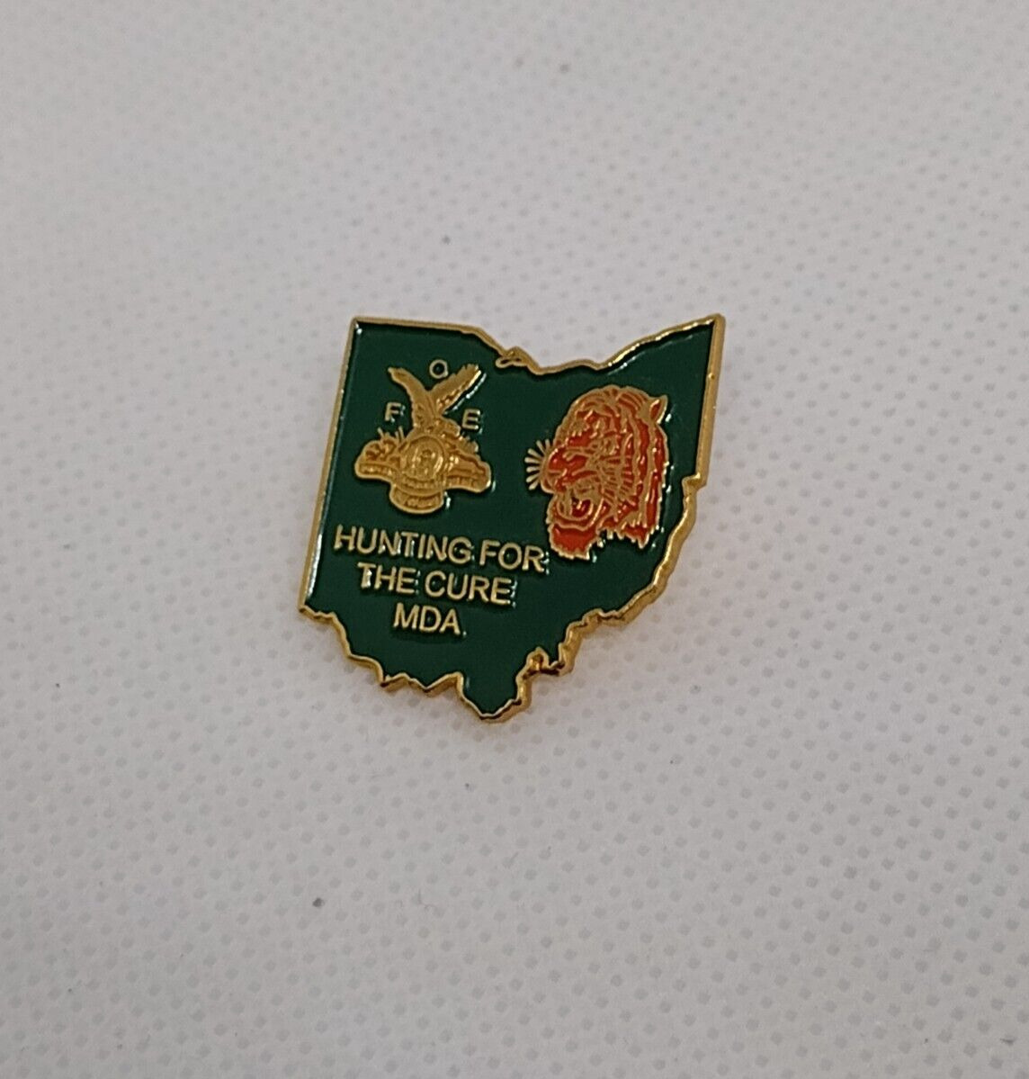 Hunting For The Cure MDA Ohio State Lapel Pin