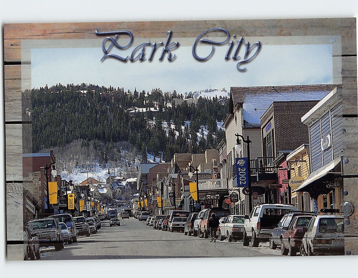 Postcard Park City Main Street Park City Utah USA