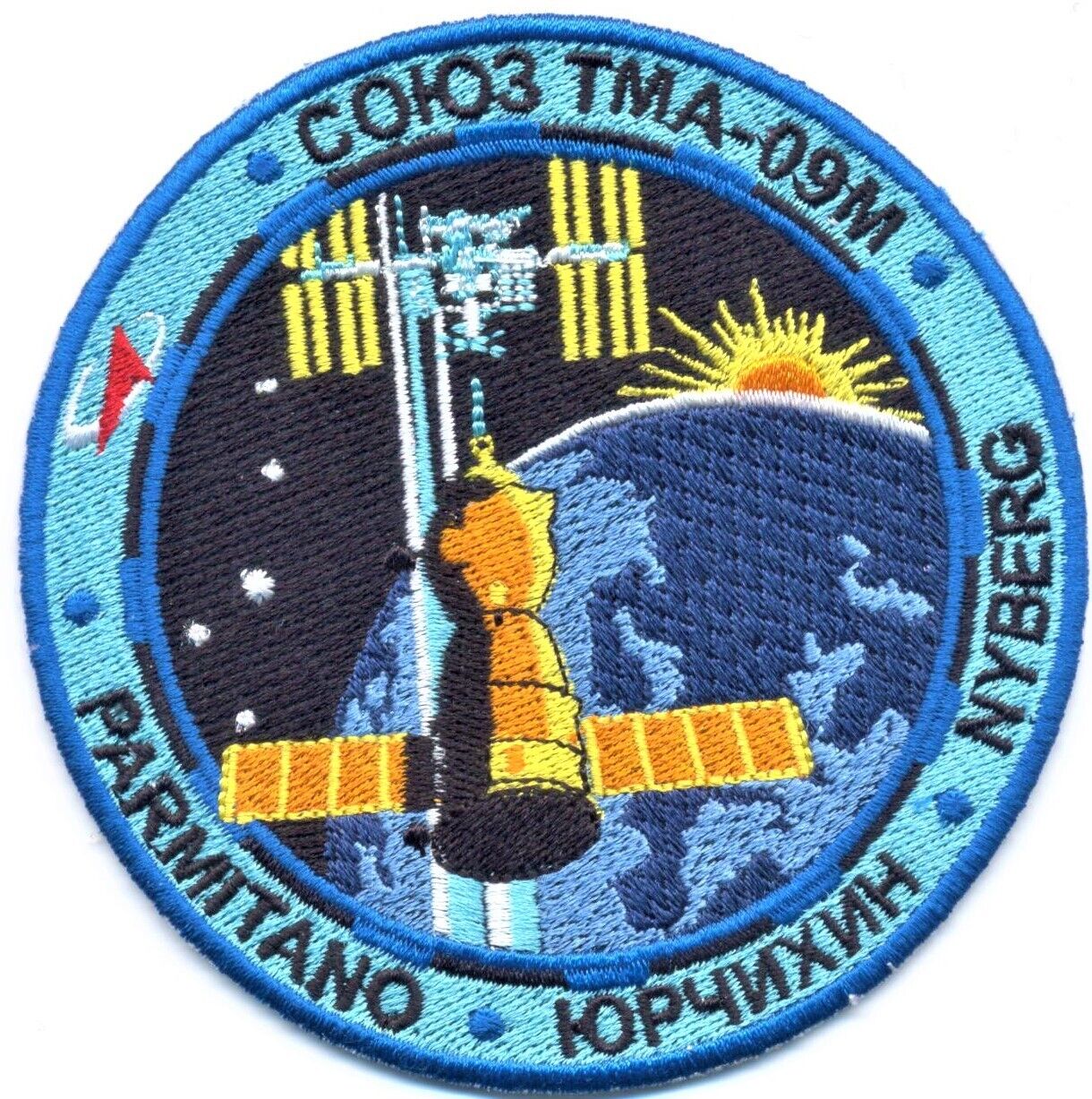 patch ISS SOYUZ TMA-09M Fyodor Yurchikhin, Luca Parmitano, Karen Nyberg