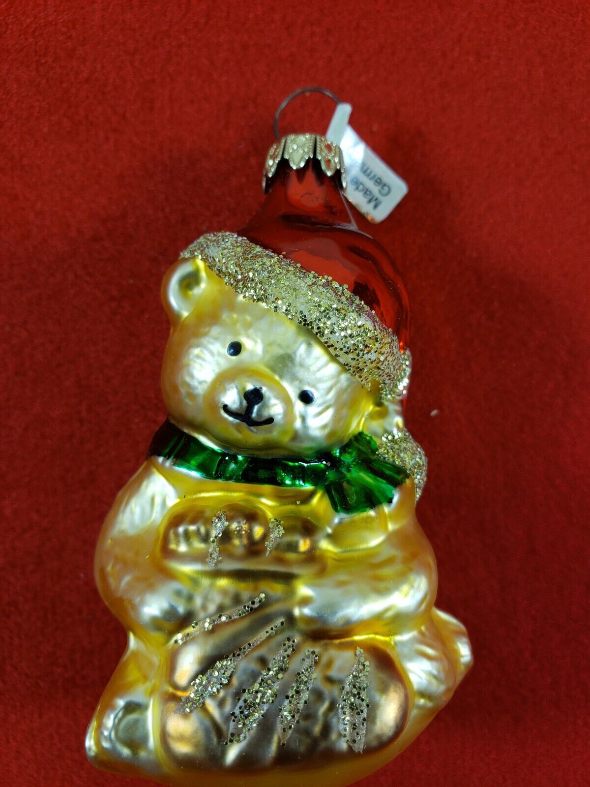 Bronner\'s CHRISTmas Wonderland Ornament - Golden Teddy