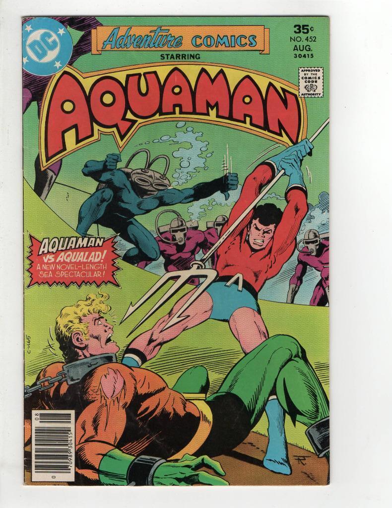 Adventure Comics Starring Aquaman / Superboy #452, 453 Comic Books