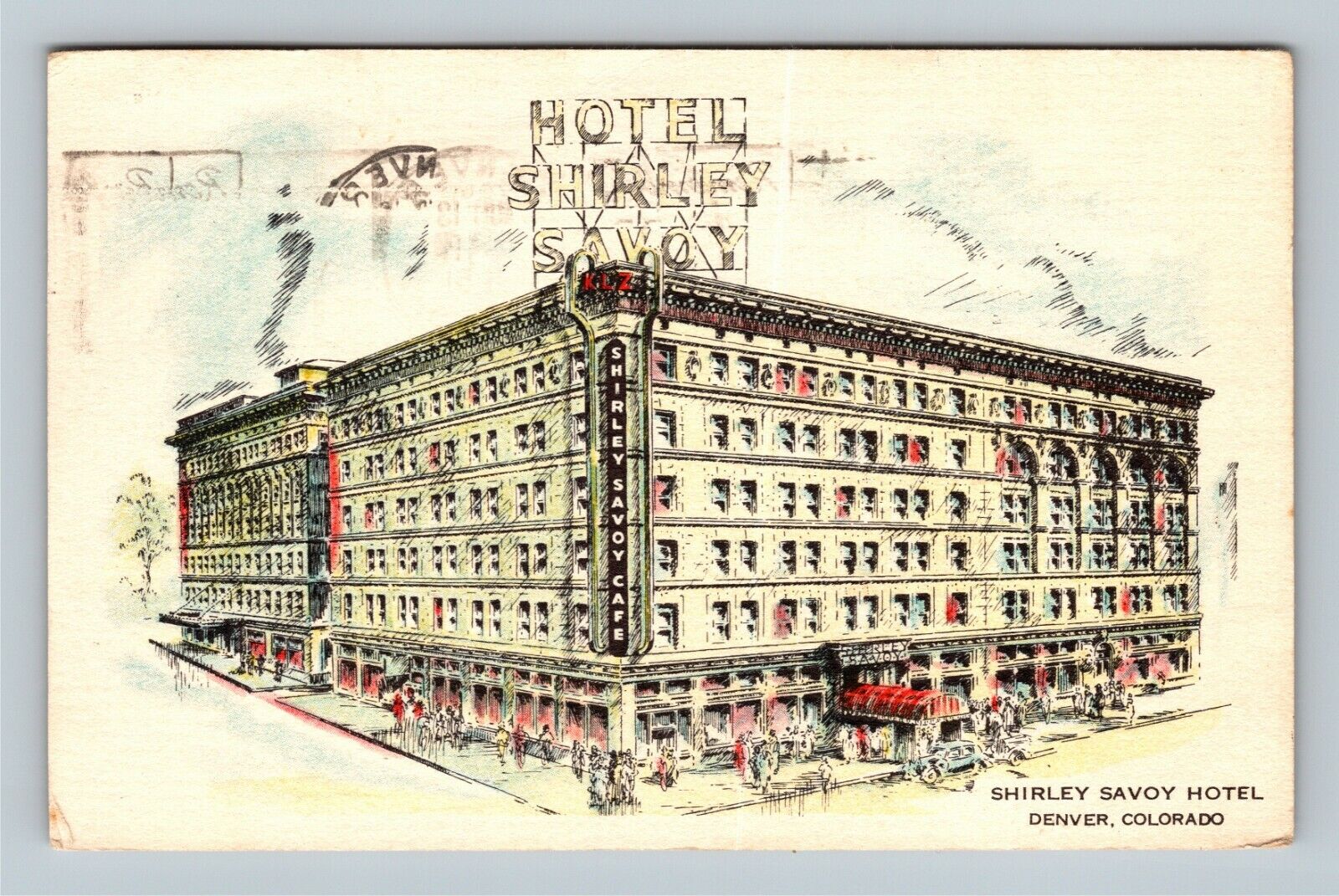 Denver CO, Shirley Savoy Hotel, Colorado c1951 Vintage Postcard