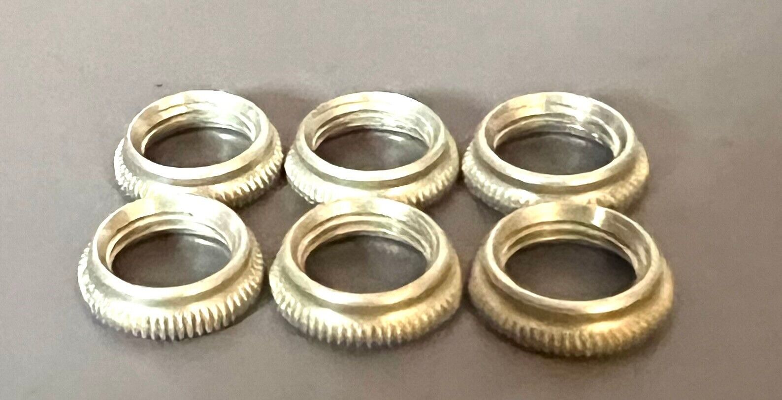 Silver Finish Nut for Lamp Switches 1/8 IP 3/8\
