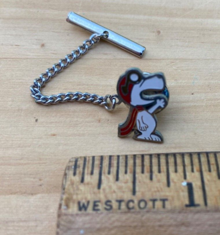 Vintage Rare NASA Grumman Snoopy Employee Given Lapel Pin or Tie Tack or Hat Pin