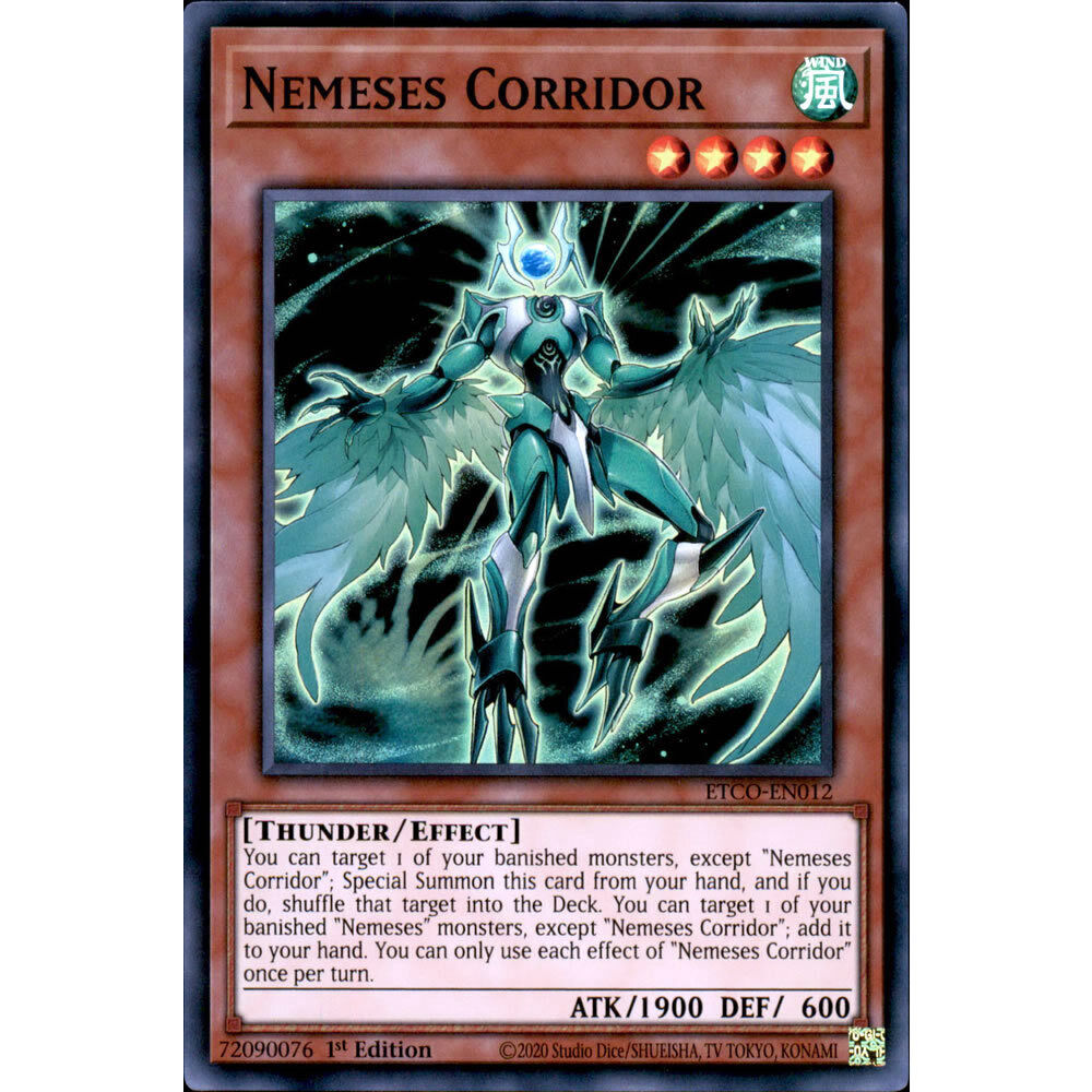 Nemeses Corridor ETCO-EN012 Yu-Gi-Oh Card Super Rare 1st Edition