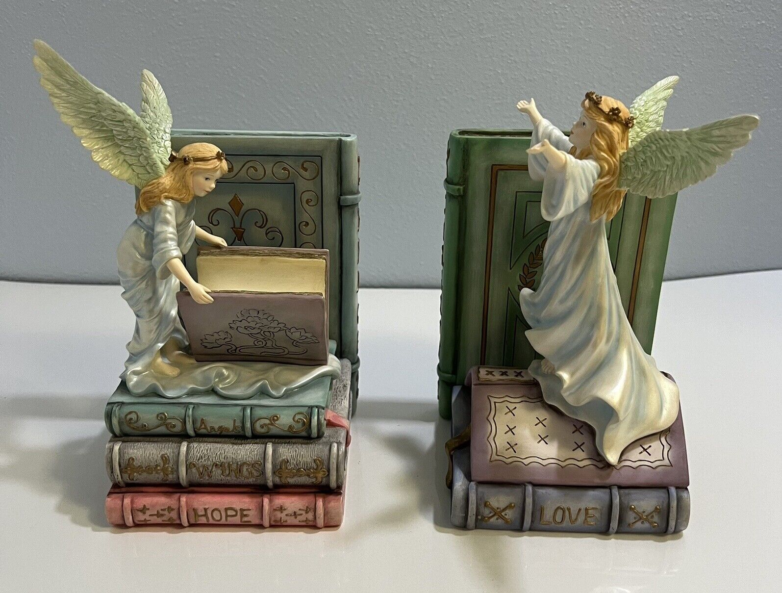 Vintage SANDRA KUCK Guardian Angel BOOKENDS 1999 Reco Limited Edition 948/1350