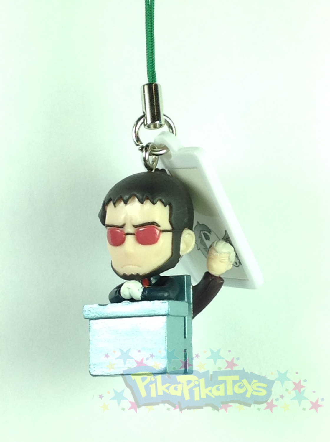 Gendo - Evangelion Figure Mascot Swing Strap with Plate US Seller