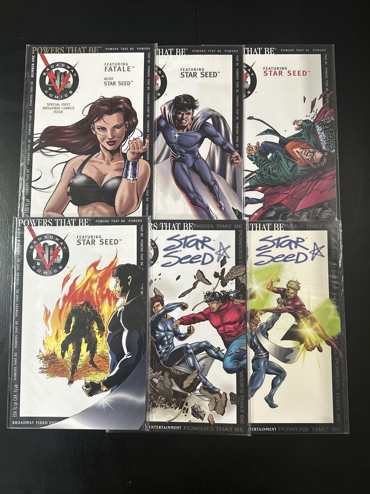 Powers That Be #1-6 Ft FATALE & STARSEED Broadway Comics Complete Set