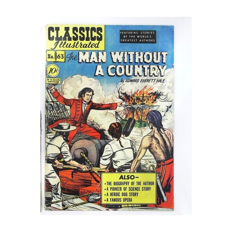 Classics Illustrated (1941 series) #63 HRN #62 in VG +. Gilberton comics [s
