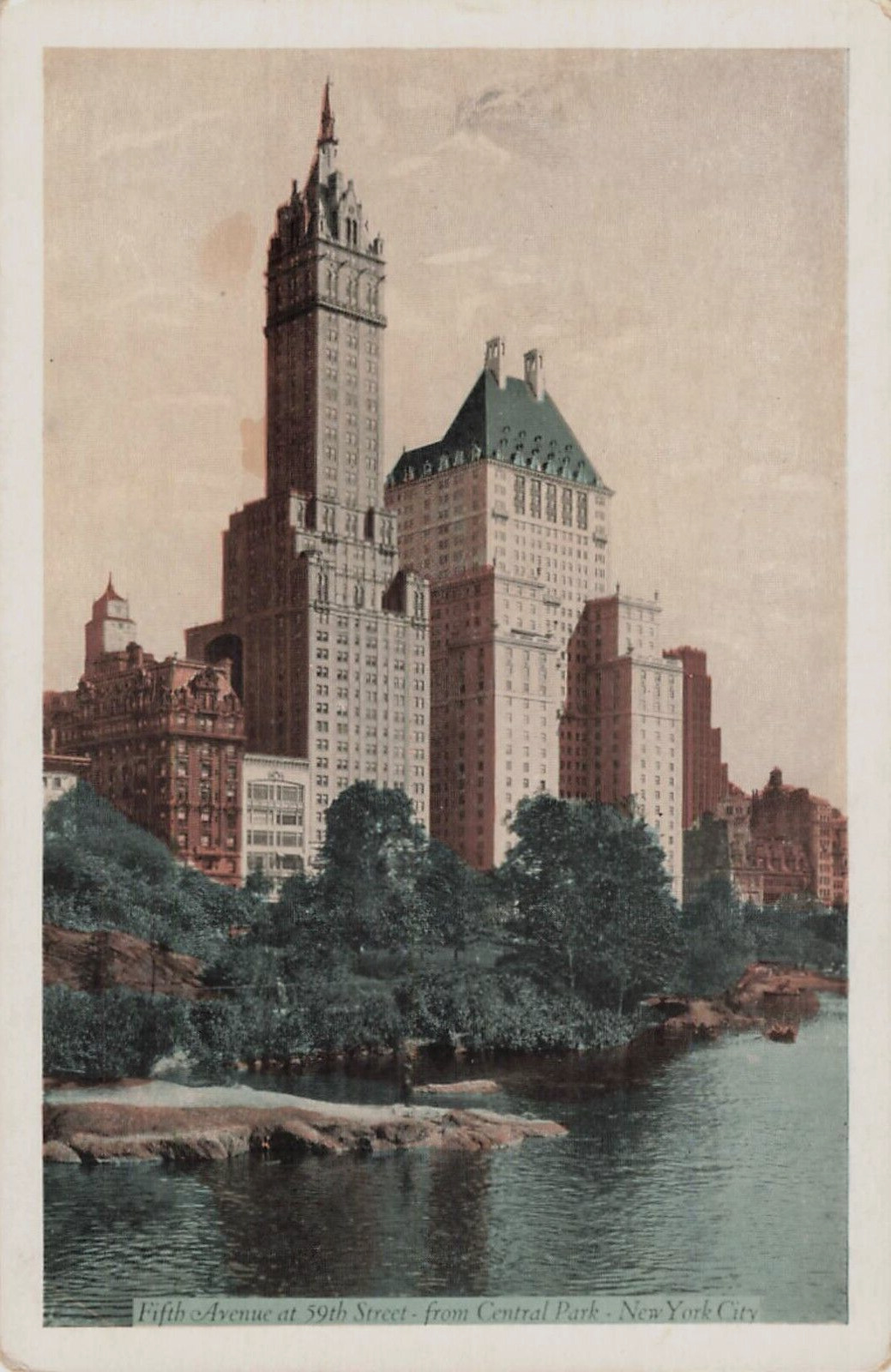 Vintage Postcard, Fifth Avenue & 59th Street, New York City (NYC), NY, Long Ago*