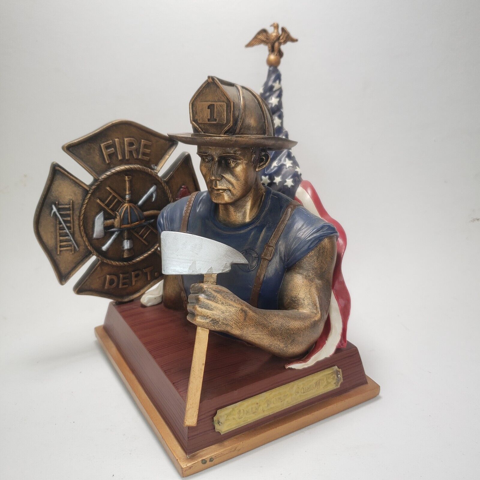 Duty, Honor, Courage; Badge of Bravery Figurine No. A3318 The Bradford Exchange