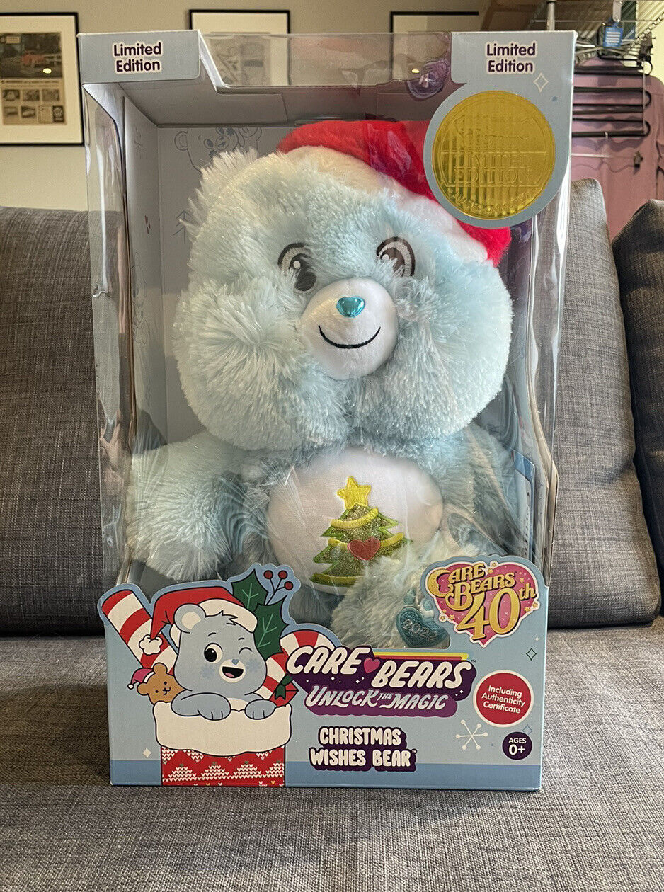 Care Bears Limited Edition 40th Anniversary Christmas Wishes Bear 2022