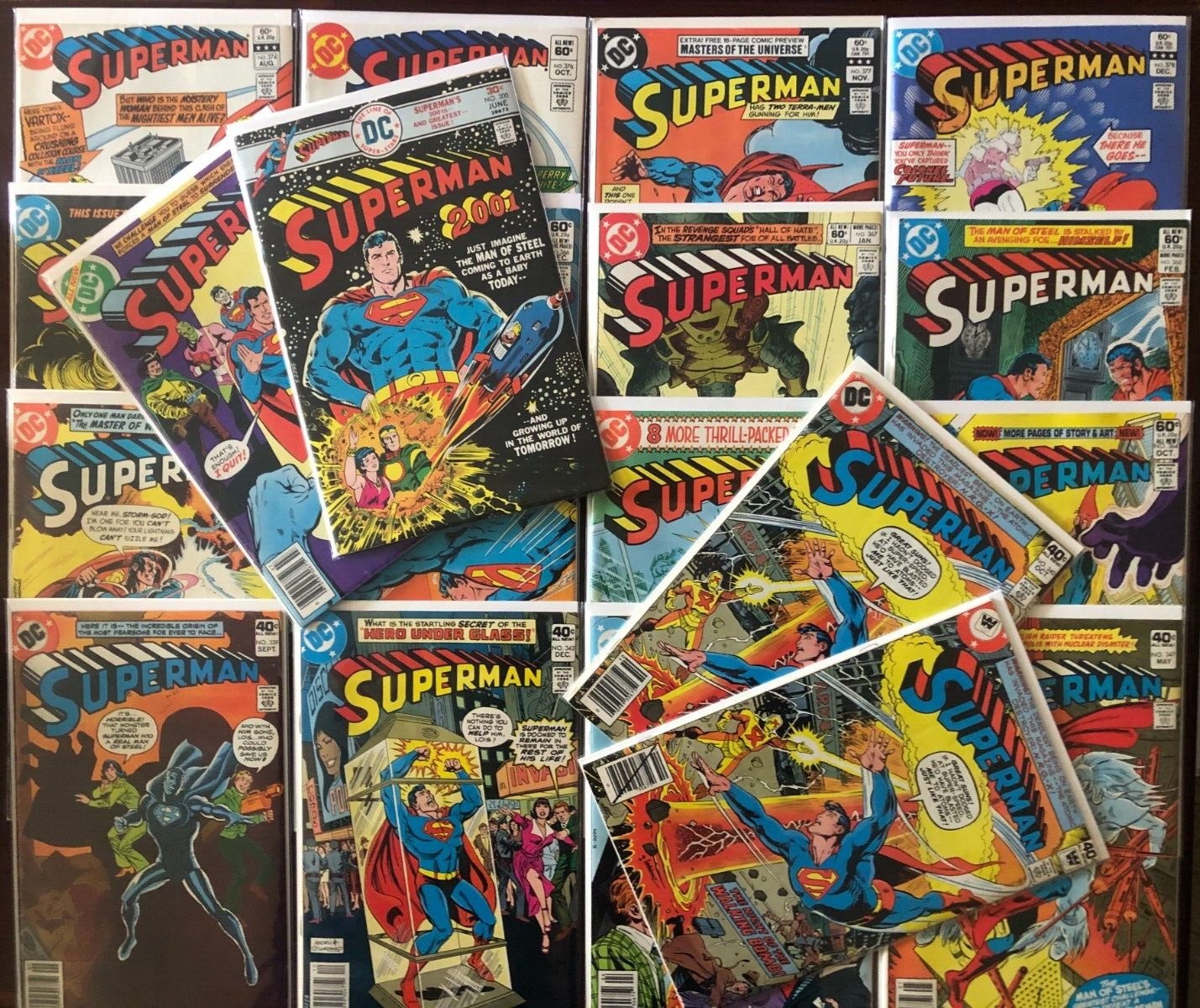 20X SUPERMAN  Vol 1 LOT ALL VINTAGE  1976-1982 #300 WHITMAN 377 MOTU preview