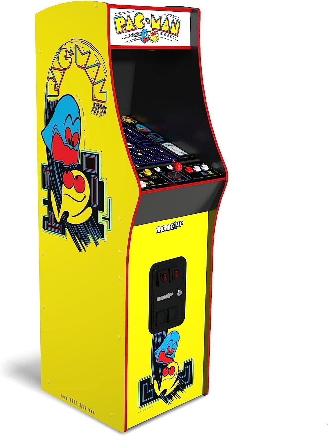 Arcade1Up Pac-Man Deluxe Arcade Cabinet w/ 14 Classic Games for Home