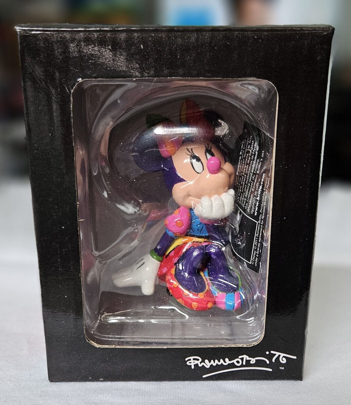 Disney Britto Minnie Mouse Figurine NEW in Box by Pop Artist Romero Britto 