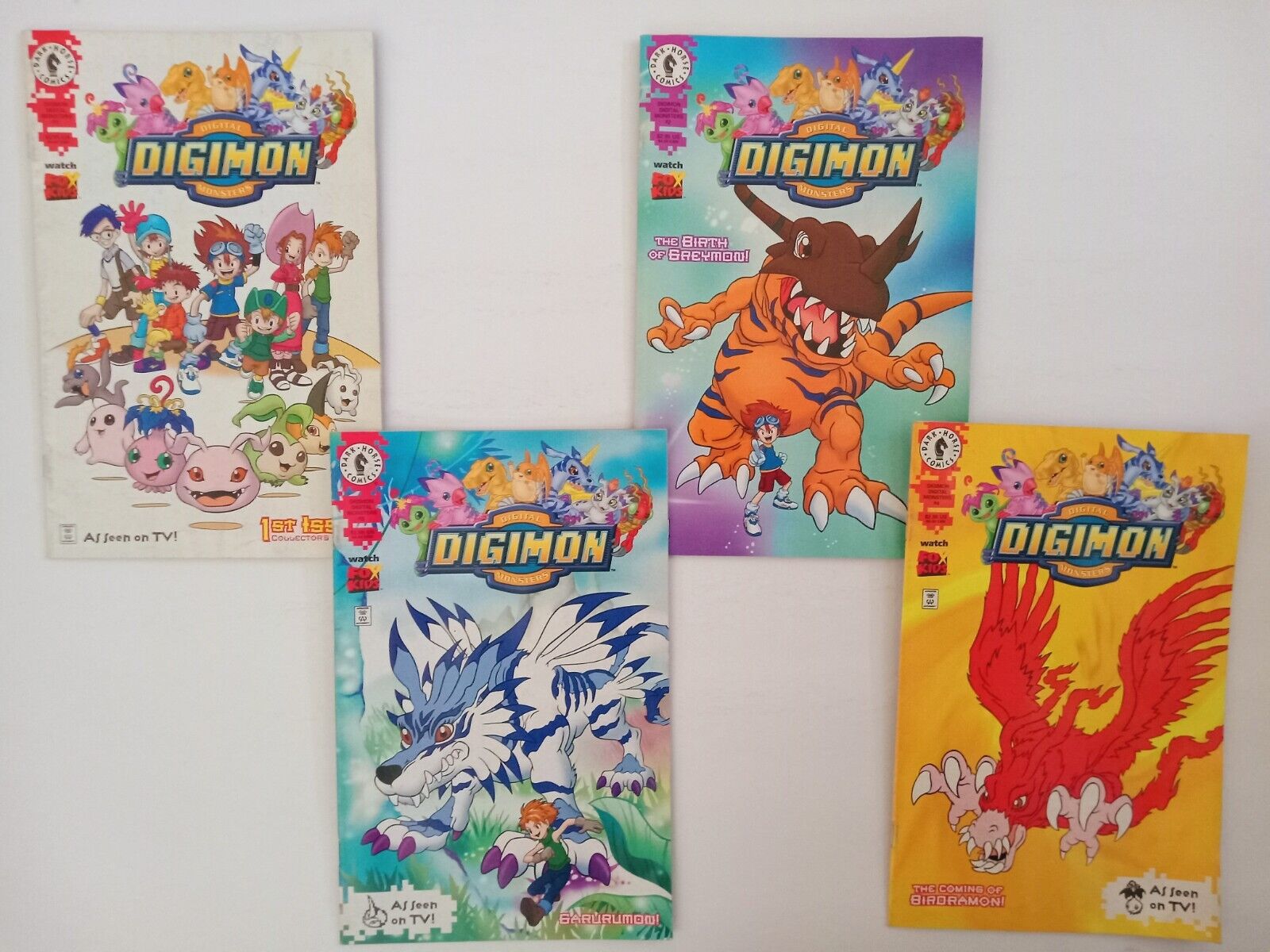 Digimon Digital Monsters 1-4 Issue 1 2 3 4 Dark Horse Comics 2000 Reading Copy