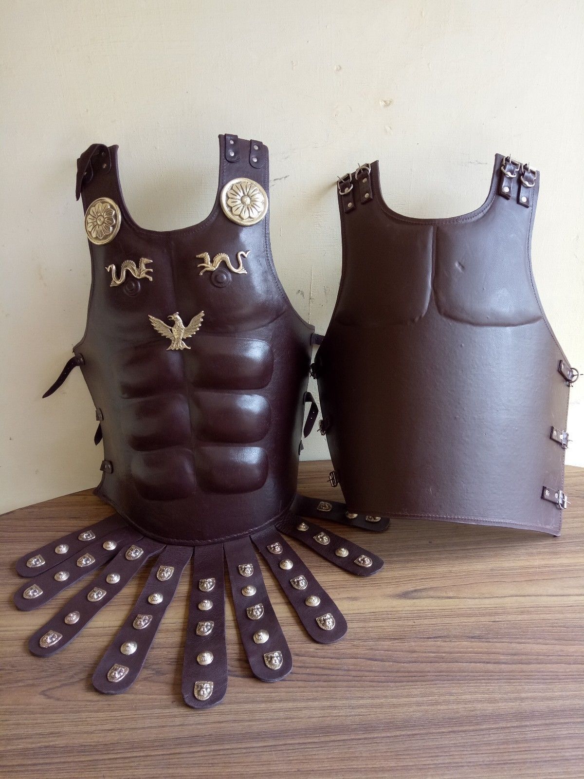Roman Leather Muscle Armor BreastPlate Cuirass Medieval Armor Spartan Greek
