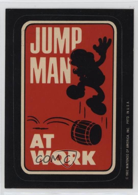 1982 Topps Donkey Kong Jump Man at Work sq1