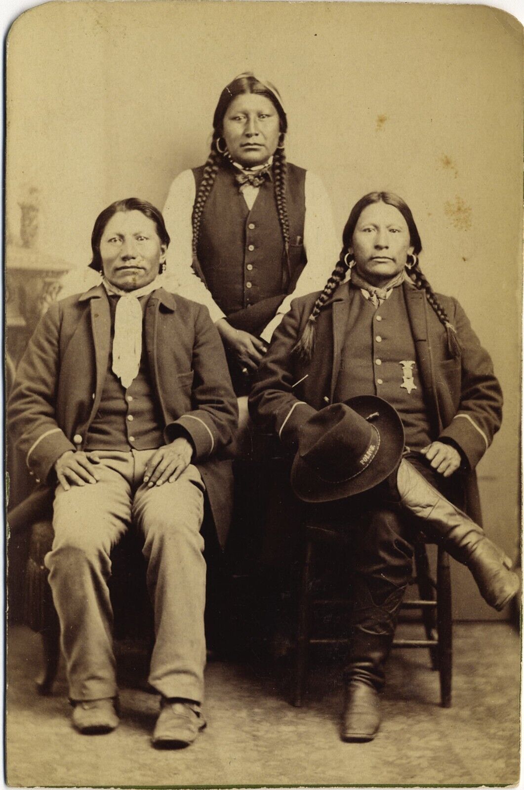 Native Indian UTE CHIEF BUCKSKIN CHARLIE Photo Old 8 x 10 Photo Rare Find