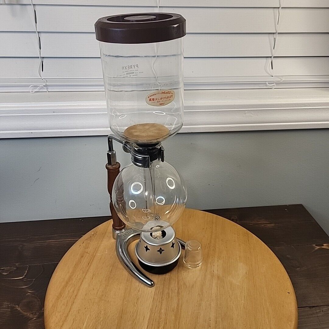 Rare Vintage Tayli Siphon Pyrex Glass Coffee Maker Syphon Vacuum Brewer